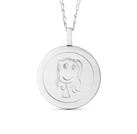 Pendant with drawing