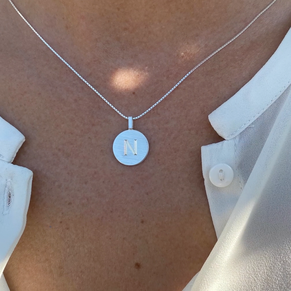 Pendant with single letter